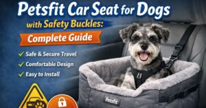 petsfit car seat for dogs with safety buckles