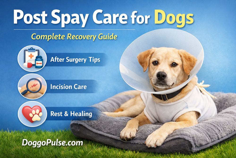 post spay care dog