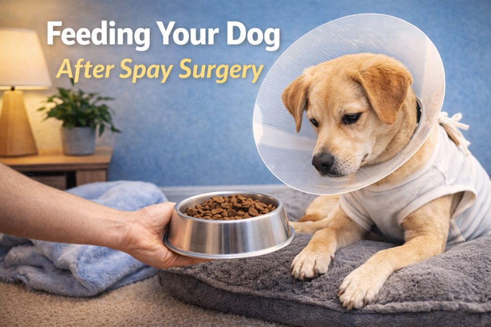 caring for dog after spay
