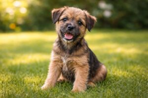 Border terriers puppies