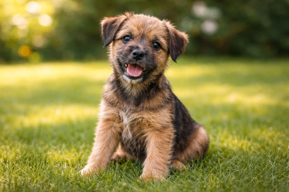 Border terriers puppies