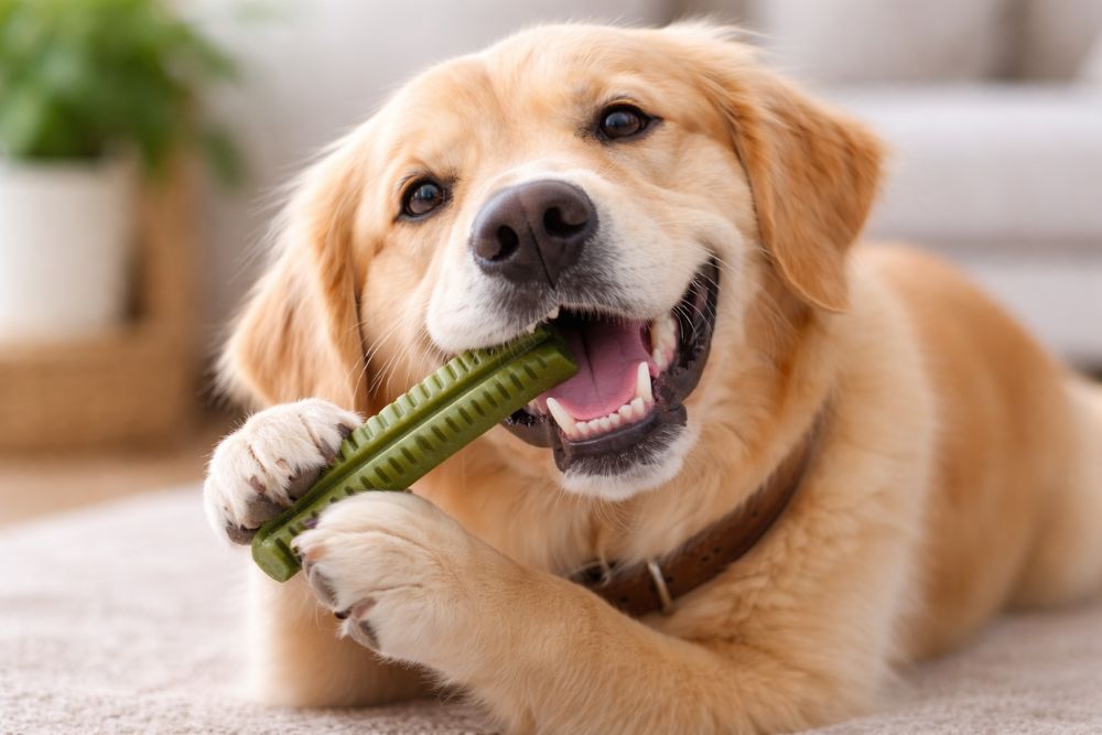 clean dog teeth at home