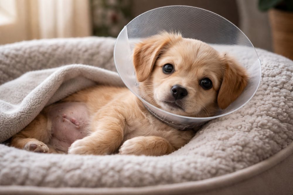 puppy spayed recovery