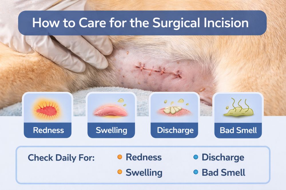 dog spay healing process