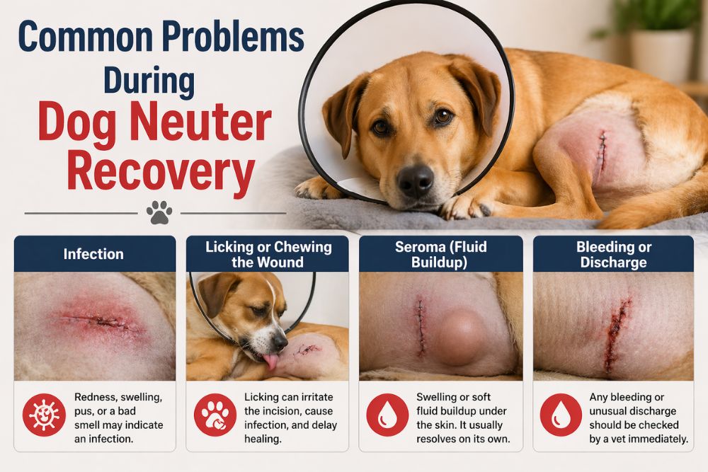 neutering recovery dog