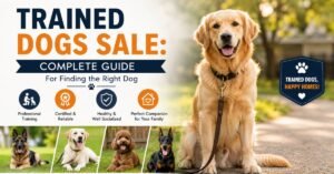 trained dogs sale