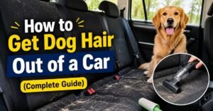 how to get dog hair out of a car