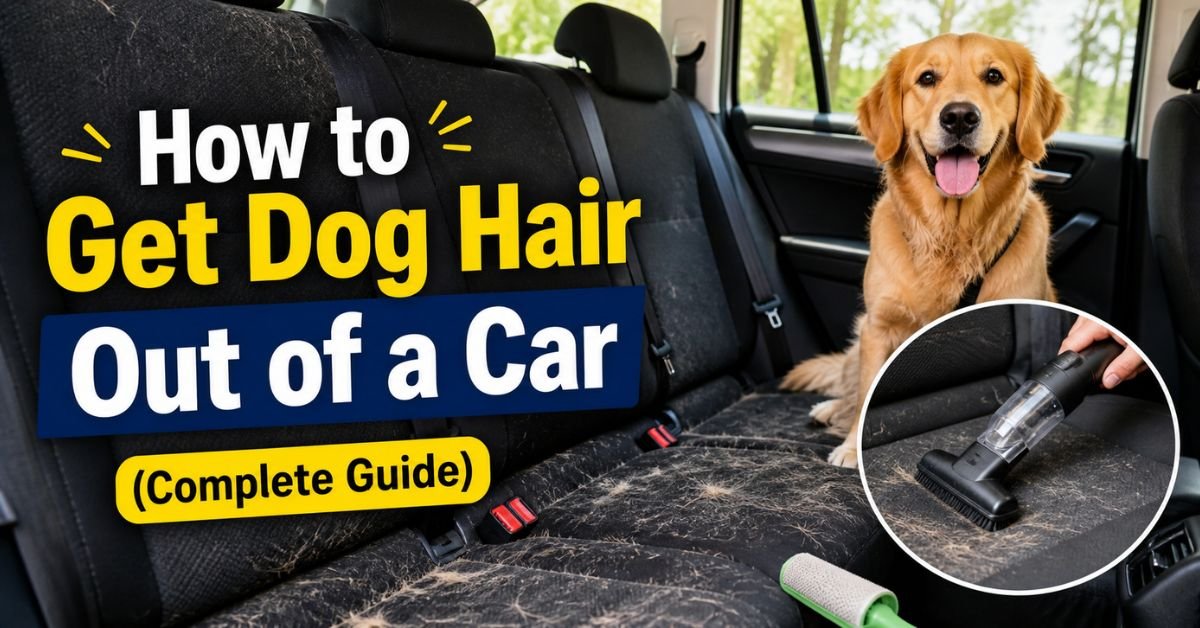 how to get dog hair out of a car